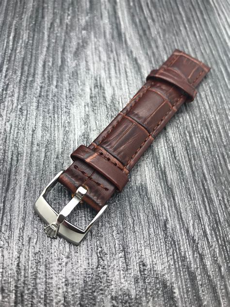 rolex leather strap watch|genuine rolex watch straps.